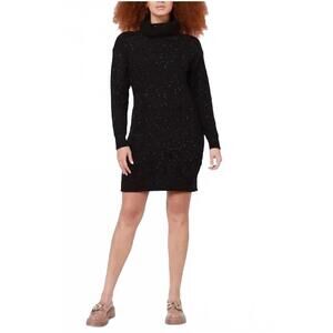 NEW BLACK TAPE women's turtleneck sweaterdress in black